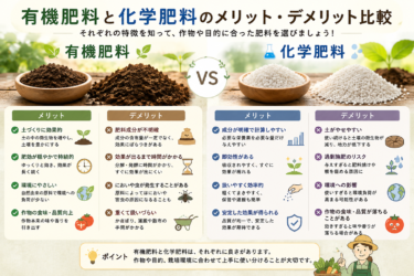 【菜園コラム】有機肥料と化学肥料の決定的な違いとは？メリット・デメリットと賢い使い分け方を徹底解説！