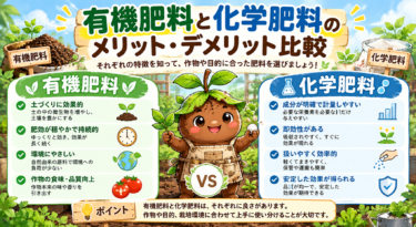 【菜園コラム】有機肥料と化学肥料の決定的な違いとは？メリット・デメリットと賢い使い分け方を徹底解説！
