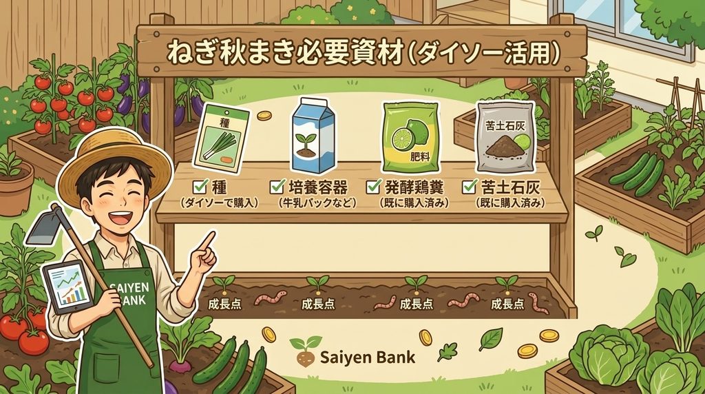ねぎの必要資材について