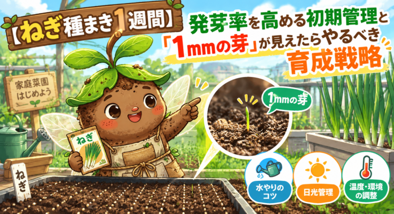 ねぎ栽培「1mmの芽」育成戦略
