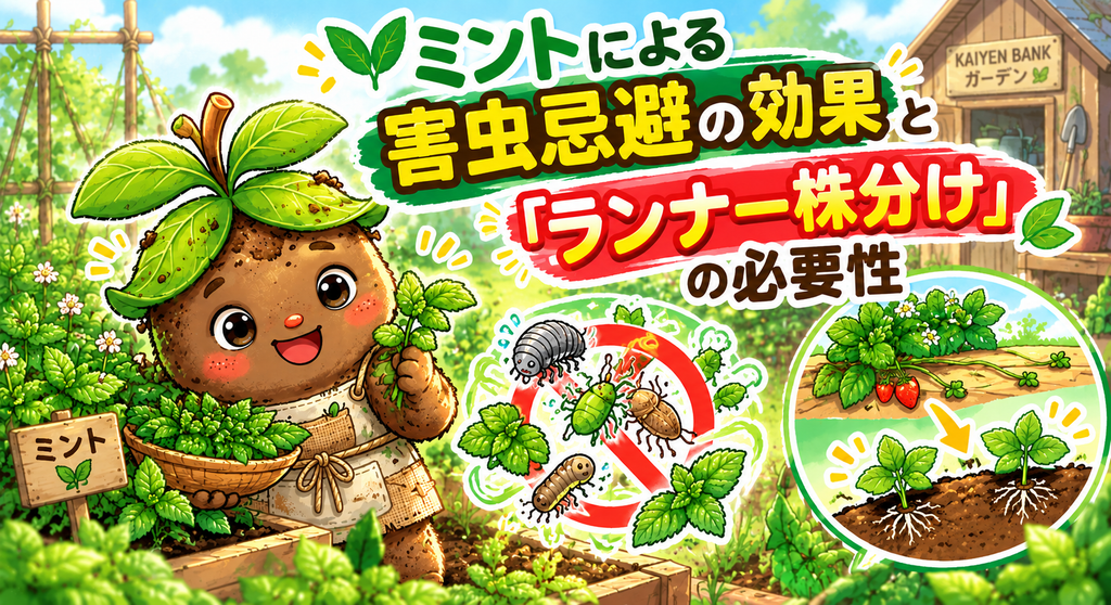 ミントで学ぶ害虫忌避と株分け