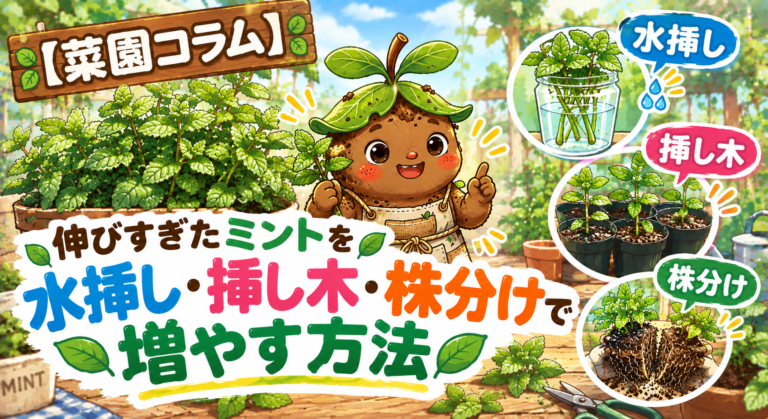 伸びすぎたミントの増やし方