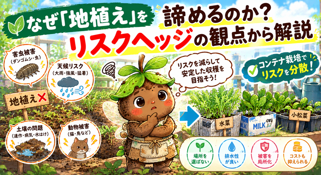 地植えリスクとコンテナ栽培入門