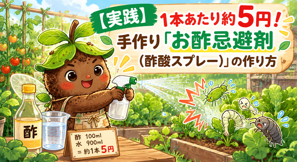 手作りお酢忌避剤で害虫撃退！