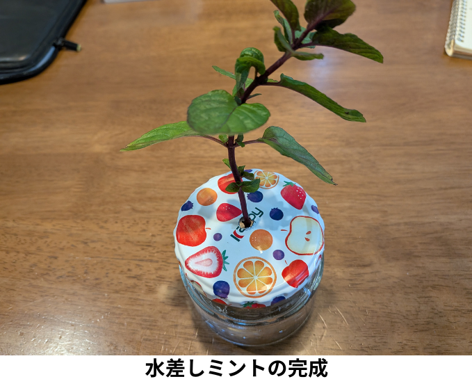 水差しミントの完成